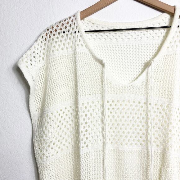 CUPSHE SWIMMING COVERUP CREAM WHITE WOMEN MEDIUM BRAND NEW WITH TAGS - Picture 3 of 9